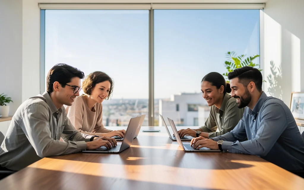 L'équipe de Société Chypre au travail